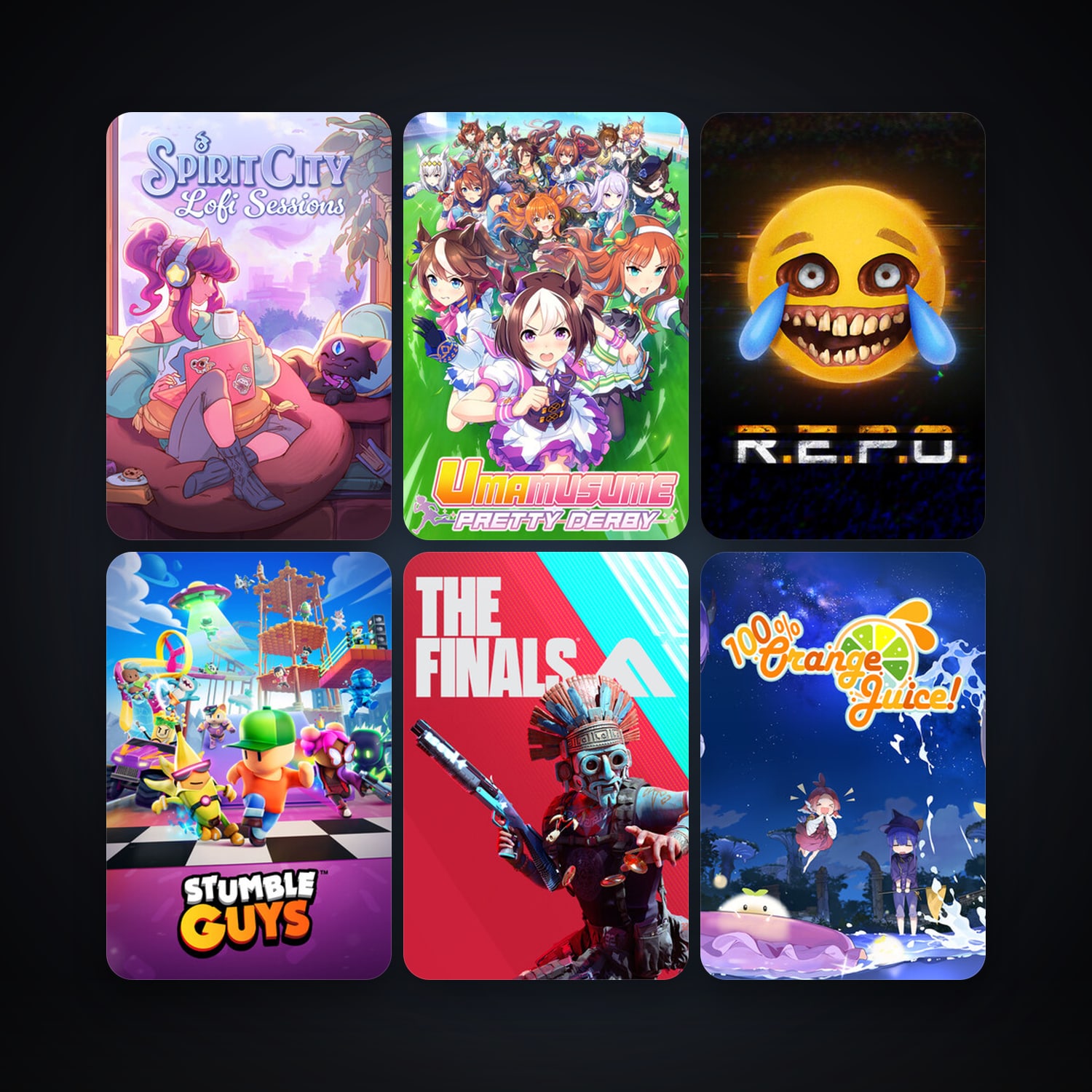 100% Orange Juice + Moonlighter, 11 games, clean — HabibiAccounts