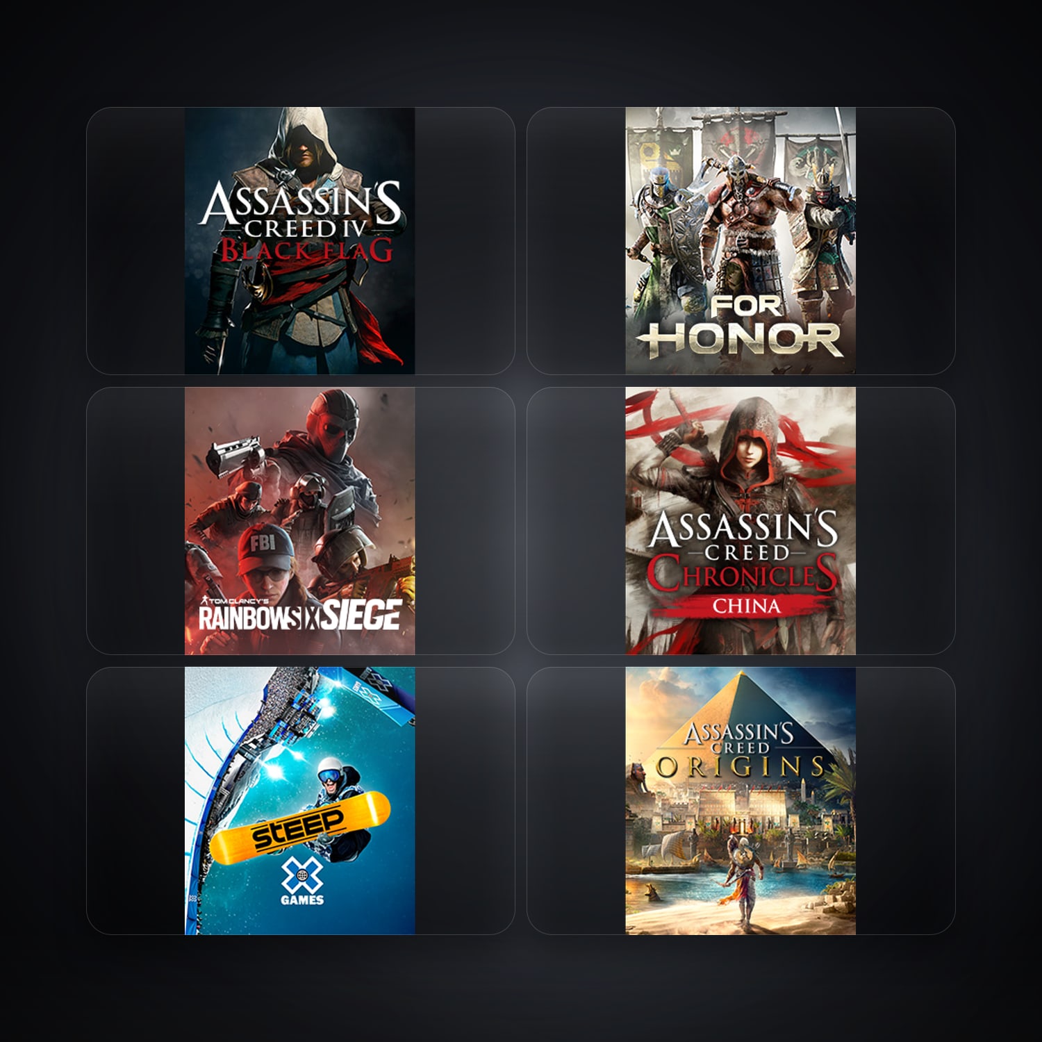 Ubisoft Assassin’s Creed IV Black Flag + For Honor — CH — 10 games — HabibiAccounts