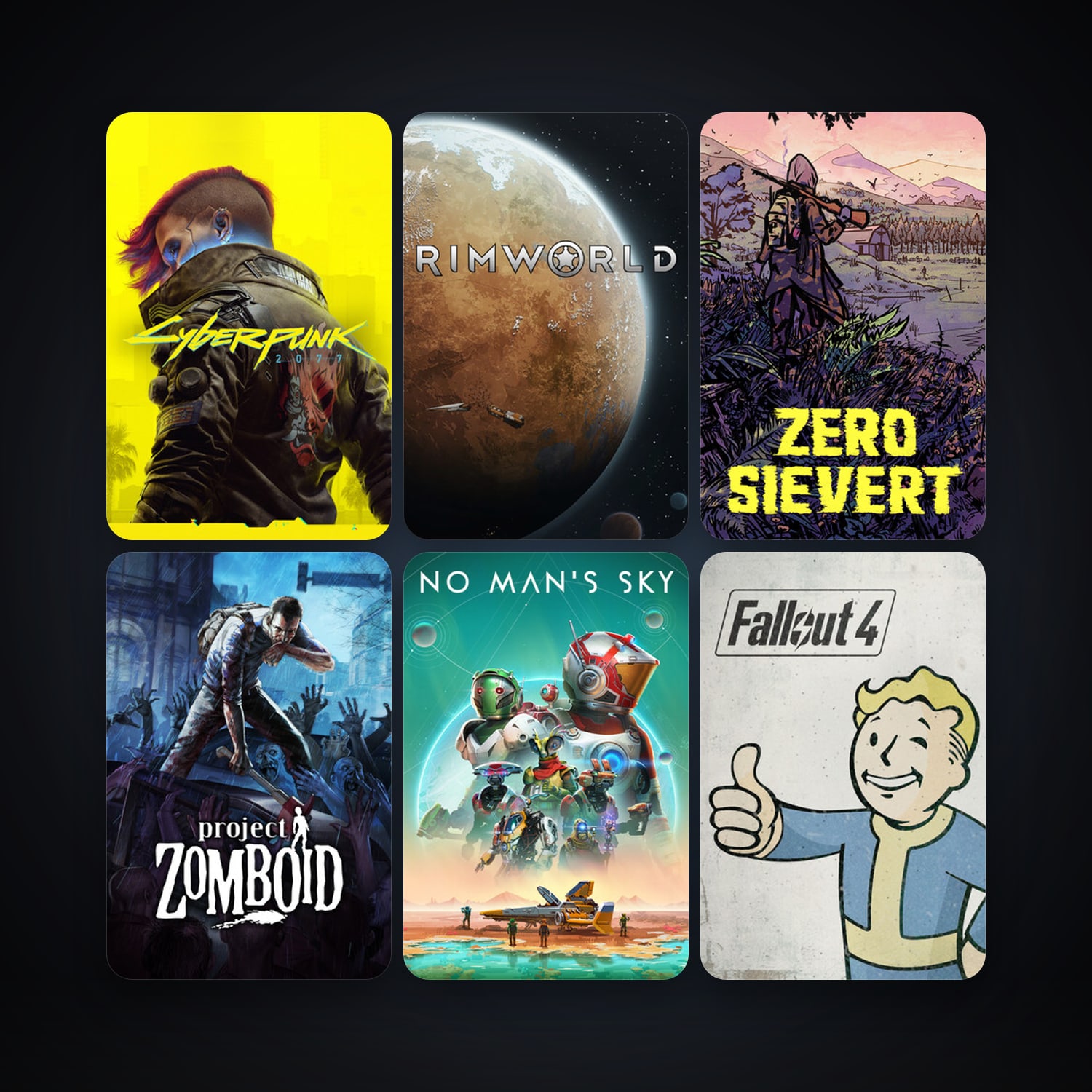 Terraria + Project Zomboid, 84 games, clean — HabibiAccounts