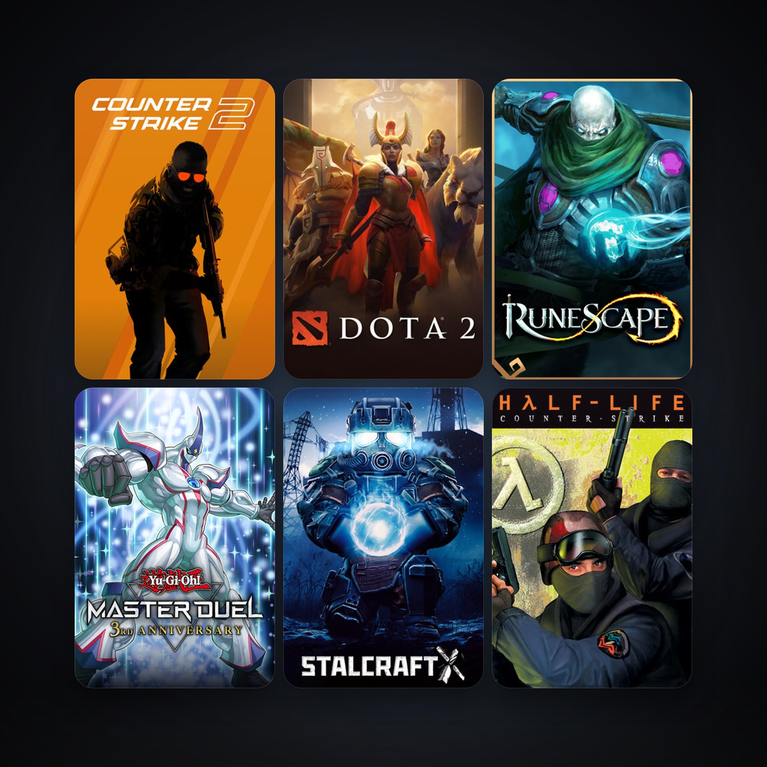 Counter-Strike + Team Fortress Classic, 17 games, Steam 11, clean — HabibiAccounts