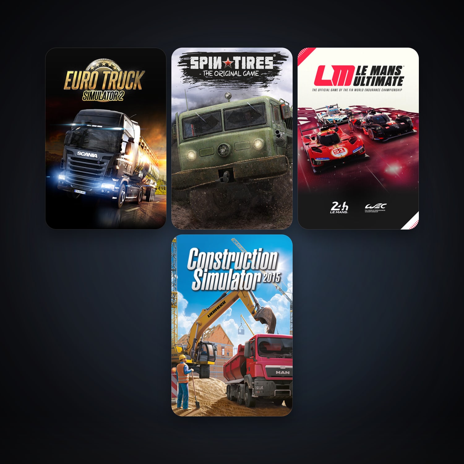 DCS World Steam Edition + Euro Truck Simulator 2, 6 games, clean — HabibiAccounts