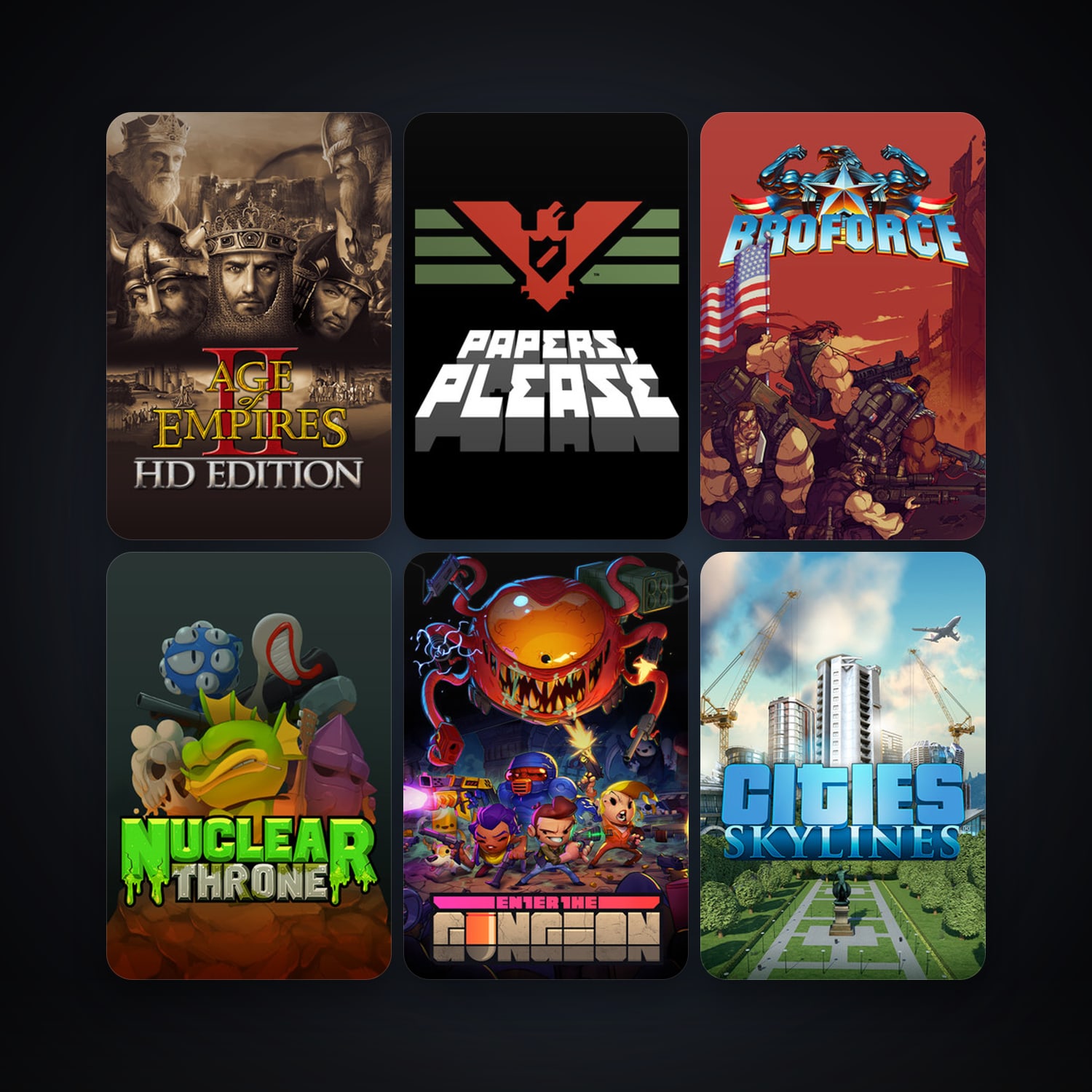 Empire: Total War + Age of Empires II, 8 games, clean — HabibiAccounts
