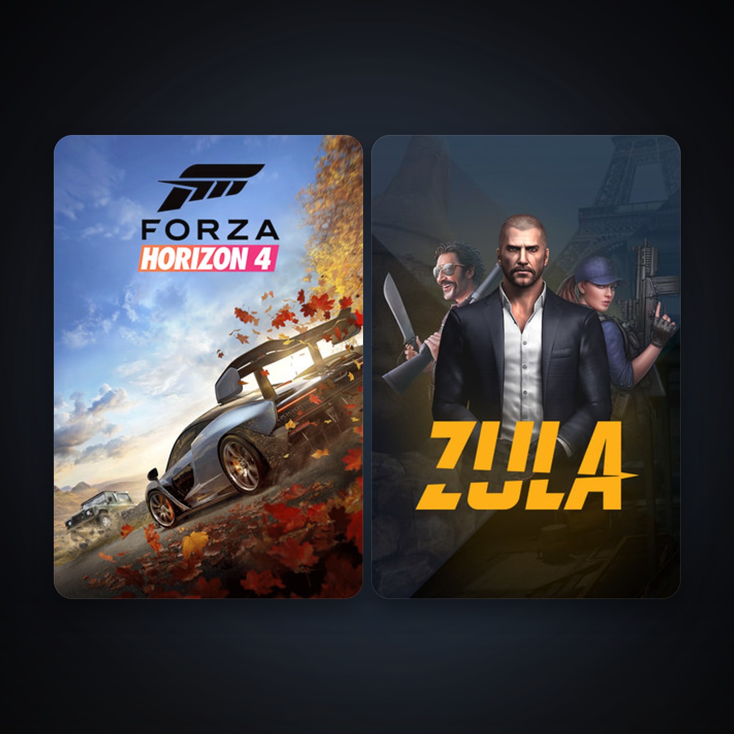 Zula Türkiye + Forza Horizon 4, 7 games, clean — HabibiAccounts