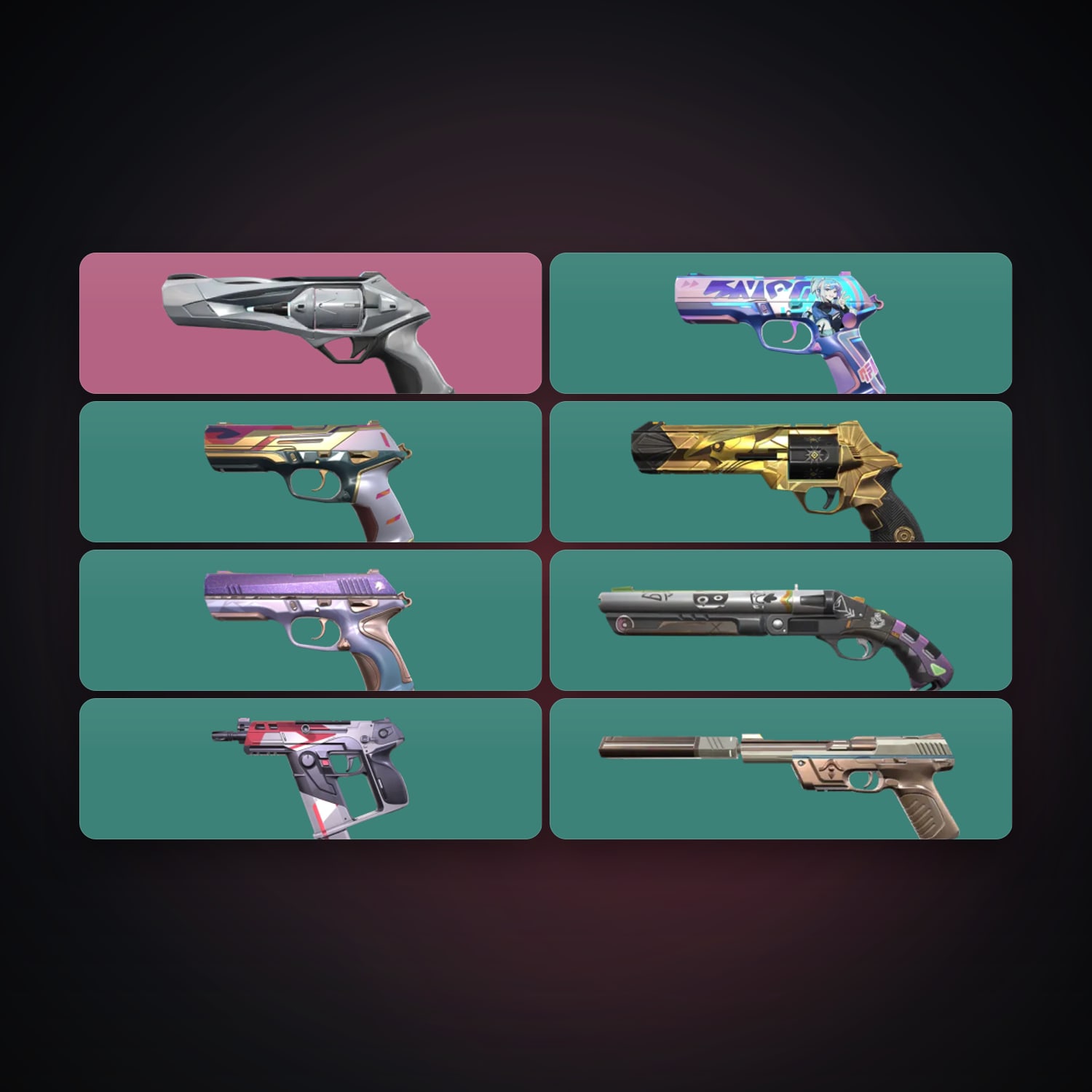 AP Silver 1 locker — 8 skins, lvl 142 — HabibiAccounts