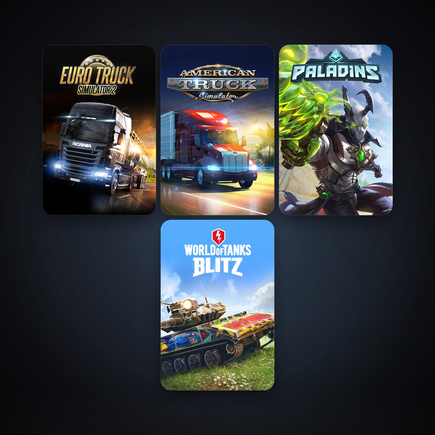 Euro Truck Simulator 2 + American Truck Simulator, 5 games, clean — HabibiAccounts
