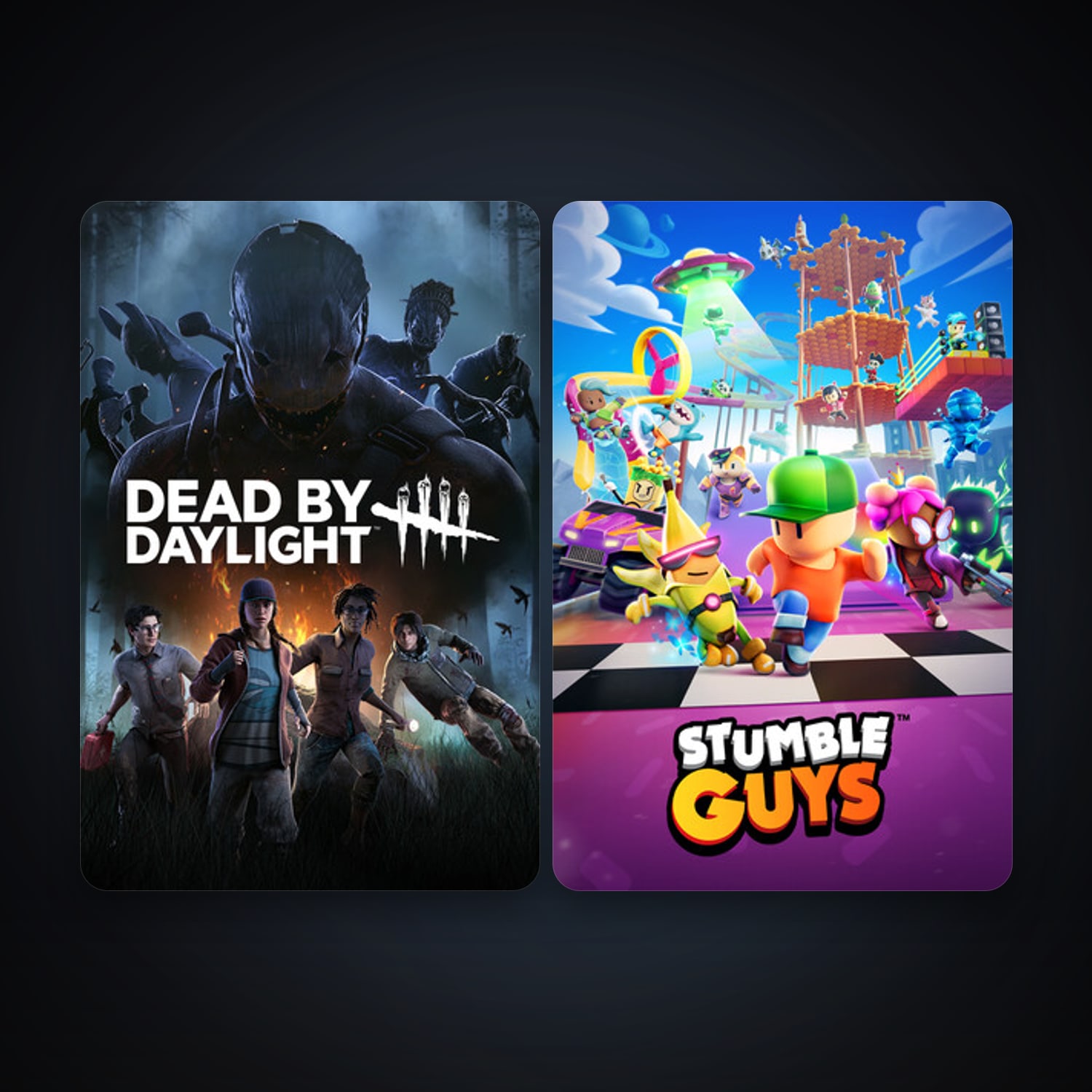Dead by Daylight + Stumble Guys, 2 games, clean — HabibiAccounts