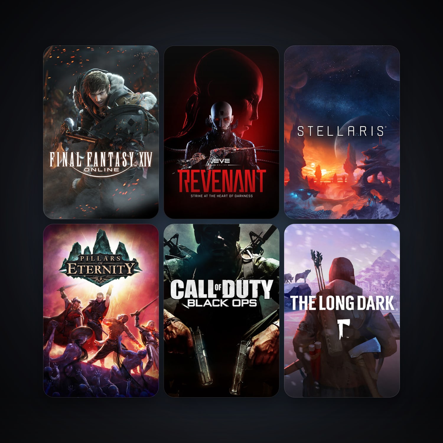 EVE Online + FINAL FANTASY XIV Online, 85 games, Steam 11, clean — HabibiAccounts
