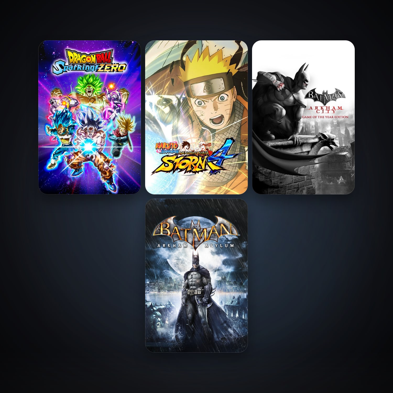 Batman: Arkham Asylum Game of the Year Edition + Batman: Arkham City - Game of the Year Edition, 5 games, clean — HabibiAccounts