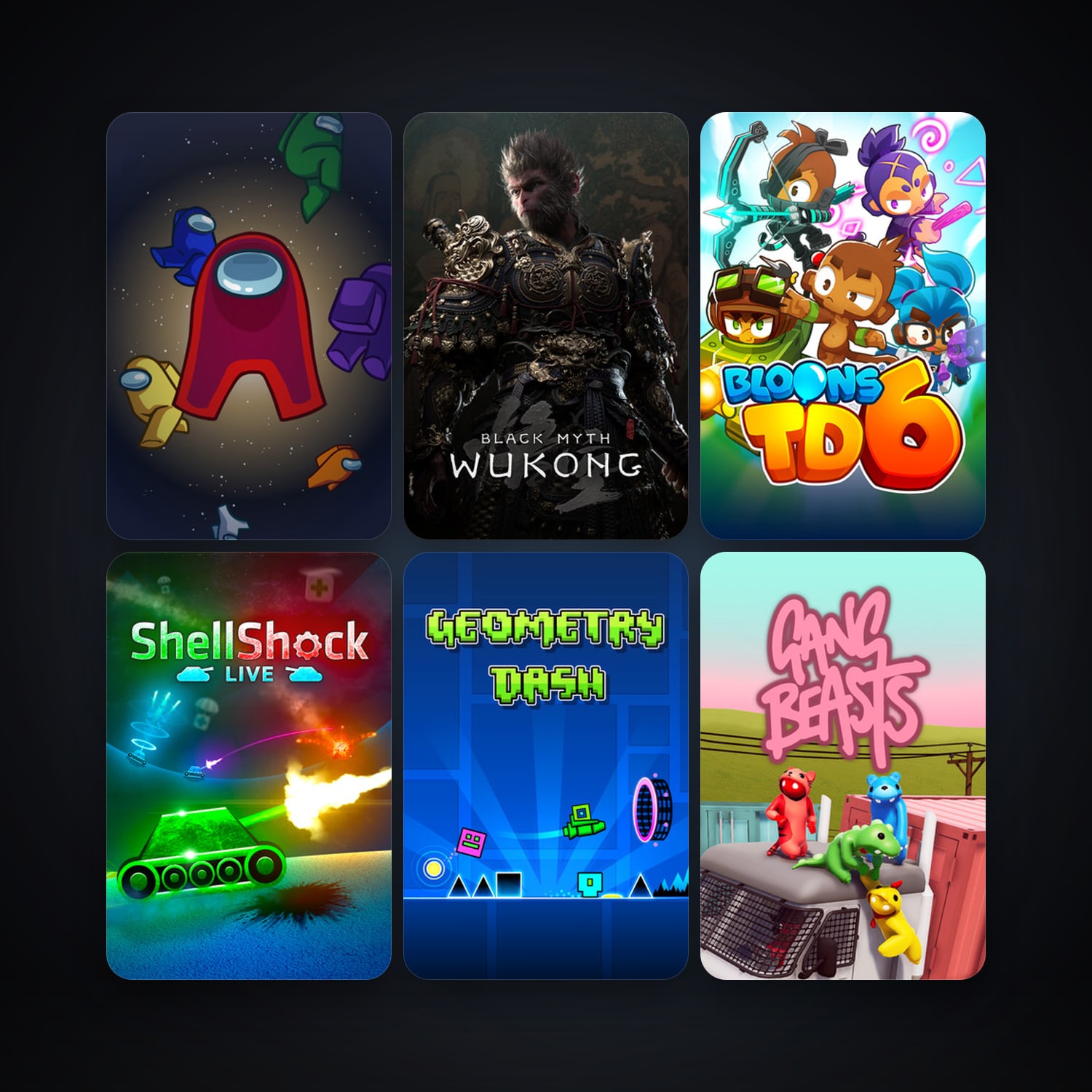 Gang Beasts + Geometry Dash, 25 games, clean — HabibiAccounts