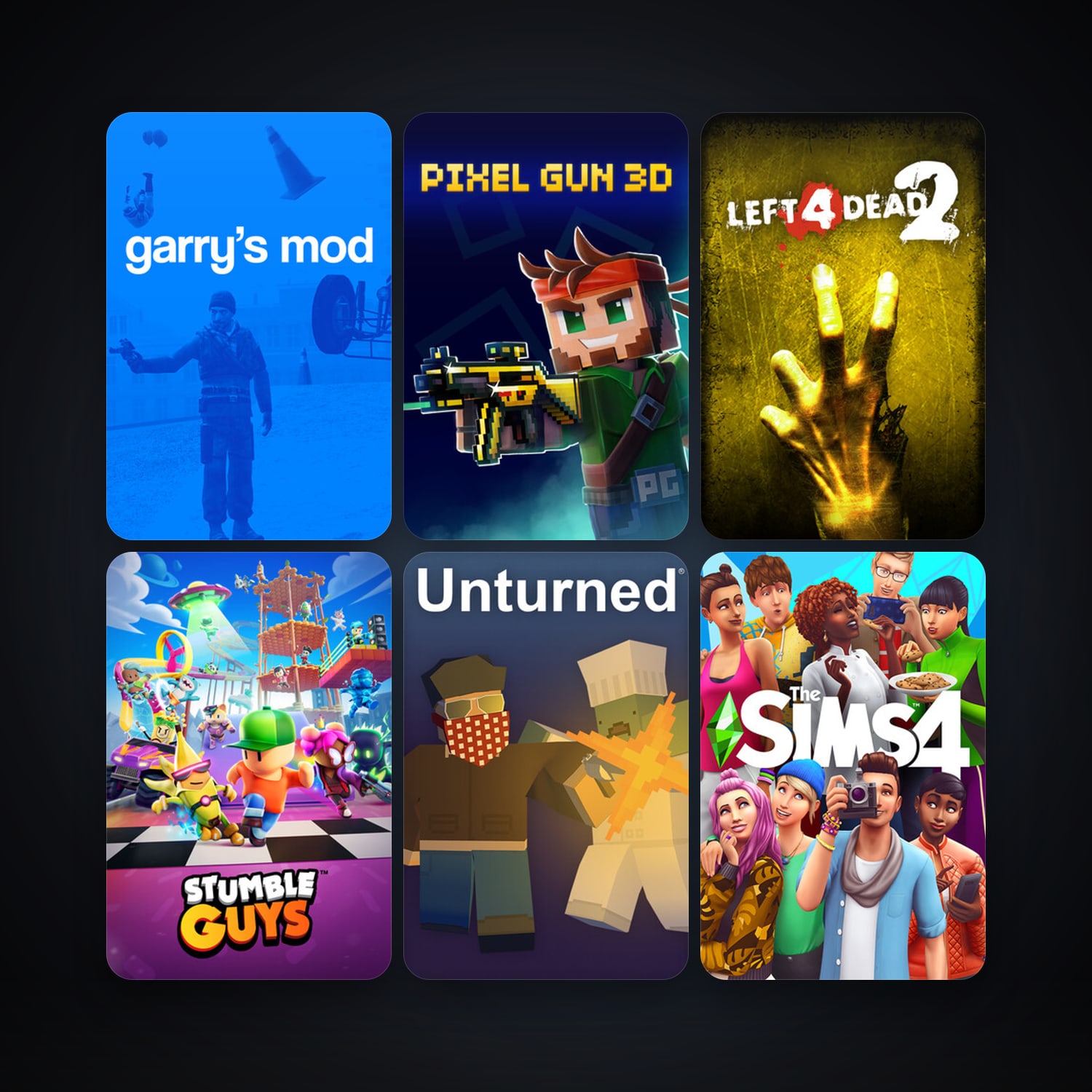 Left 4 Dead 2 + Garry's Mod, 15 games, clean — HabibiAccounts