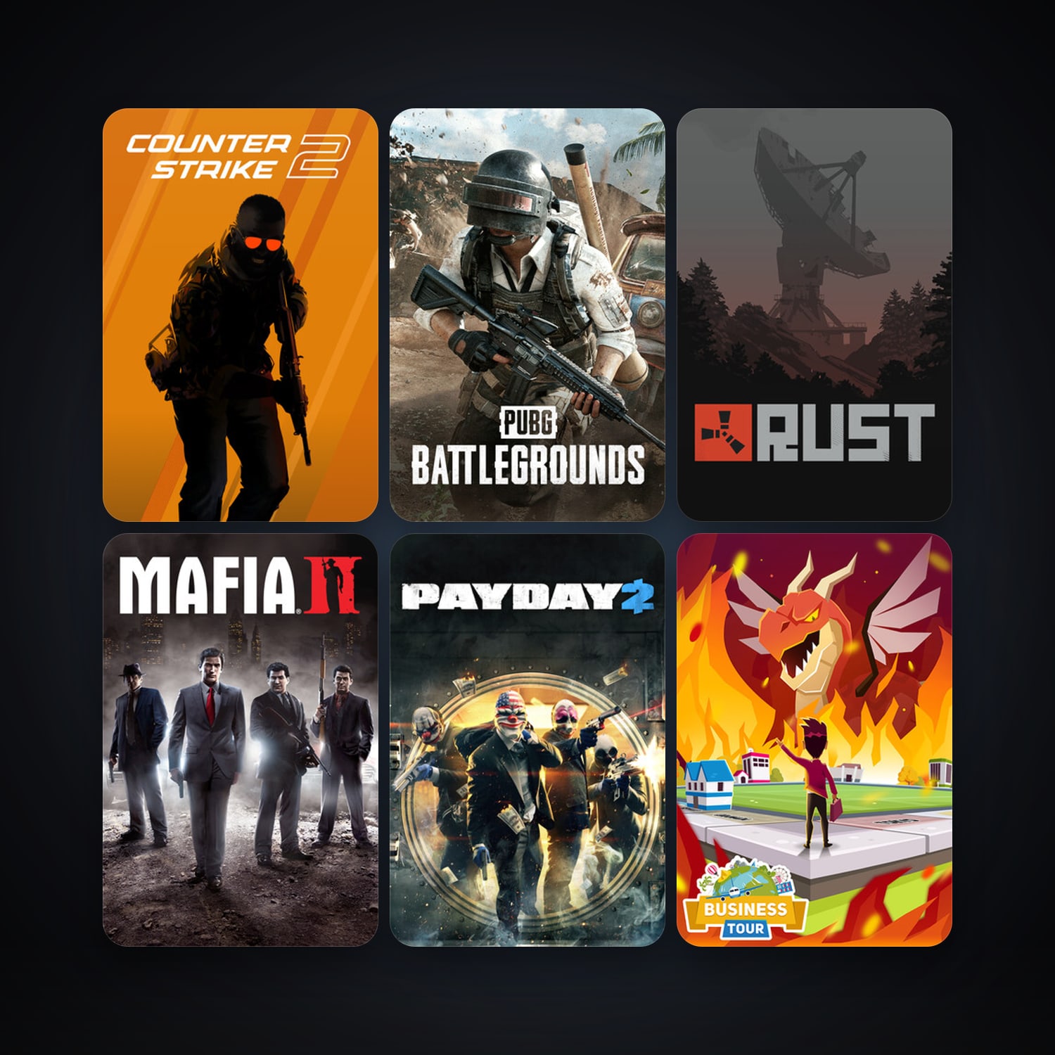 CS2 Prime + Mafia II, 20 games, Steam 10, clean — HabibiAccounts