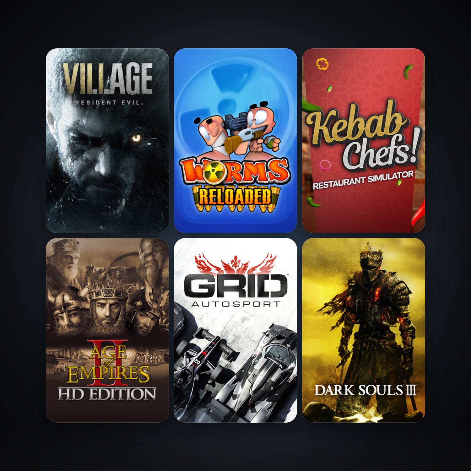 Worms Reloaded + Age of Empires II, 33 games, clean — HabibiAccounts