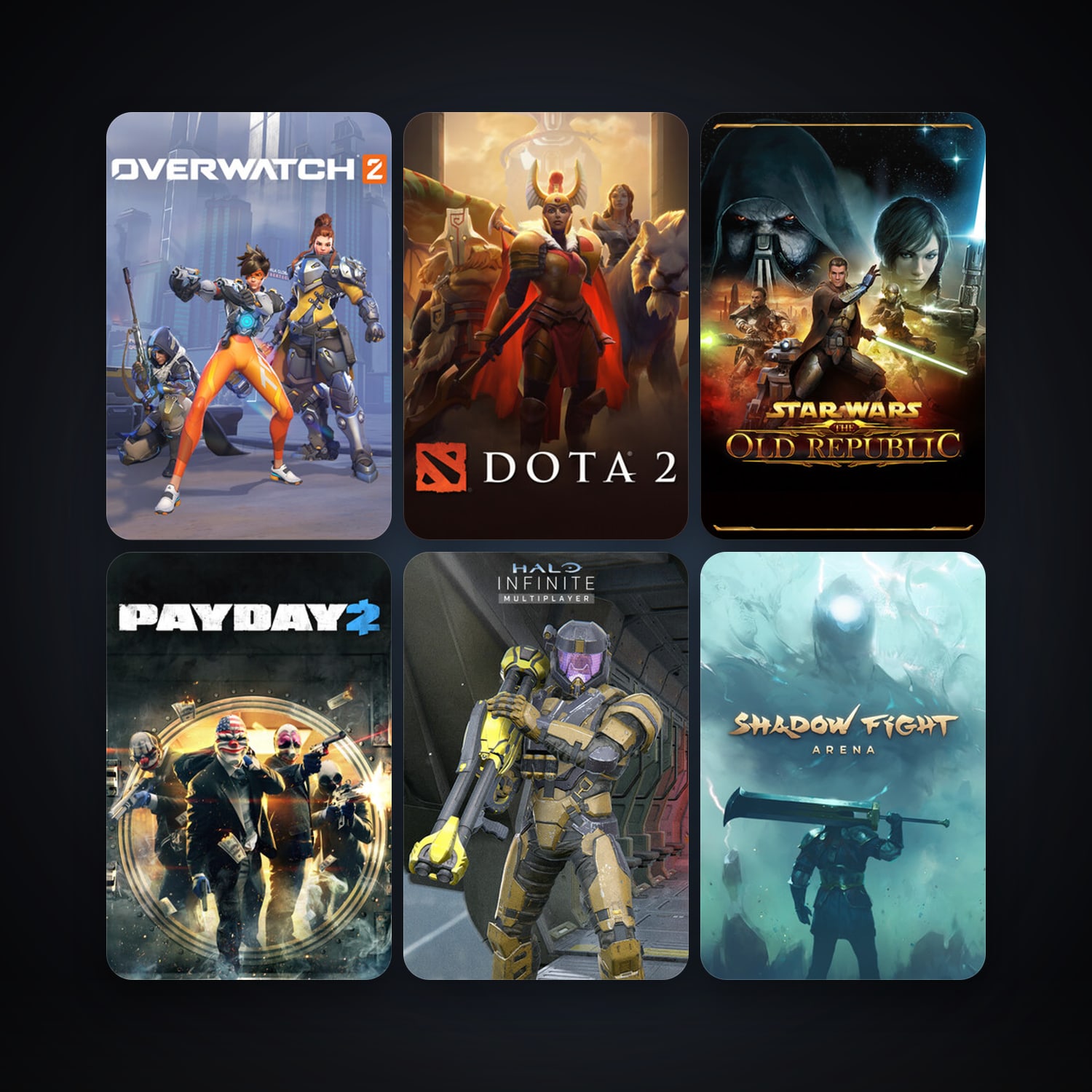 Dota 2 + PAYDAY 2, 8 games, clean — HabibiAccounts