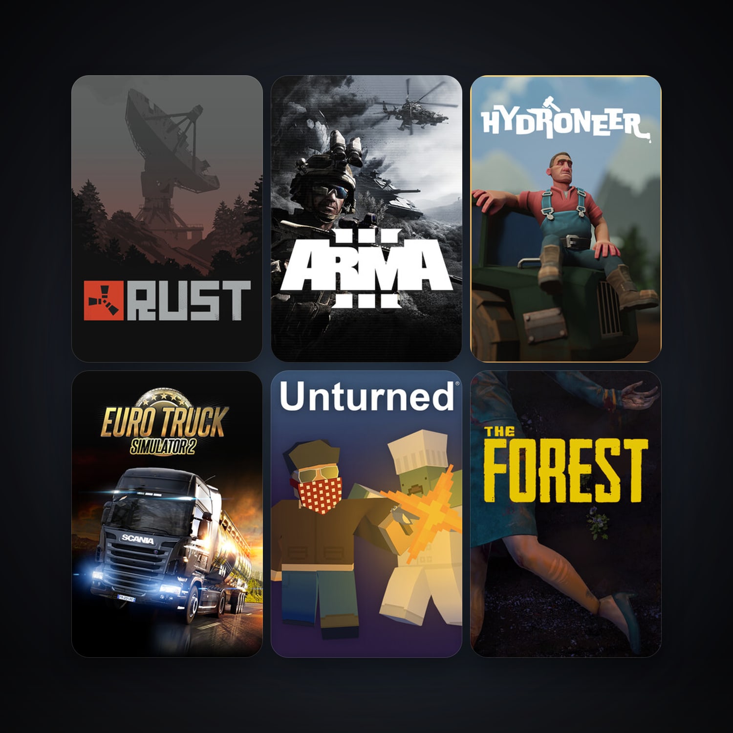 Arma 3 + Euro Truck Simulator 2, 19 games, clean — HabibiAccounts