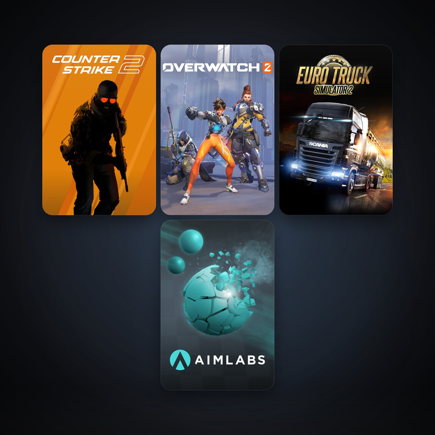 CS2 Prime + Euro Truck Simulator 2, 19 games, clean — HabibiAccounts
