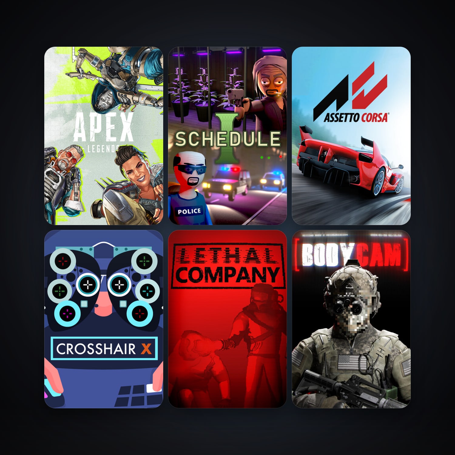 Assetto Corsa + VRChat, 13 games, clean — HabibiAccounts
