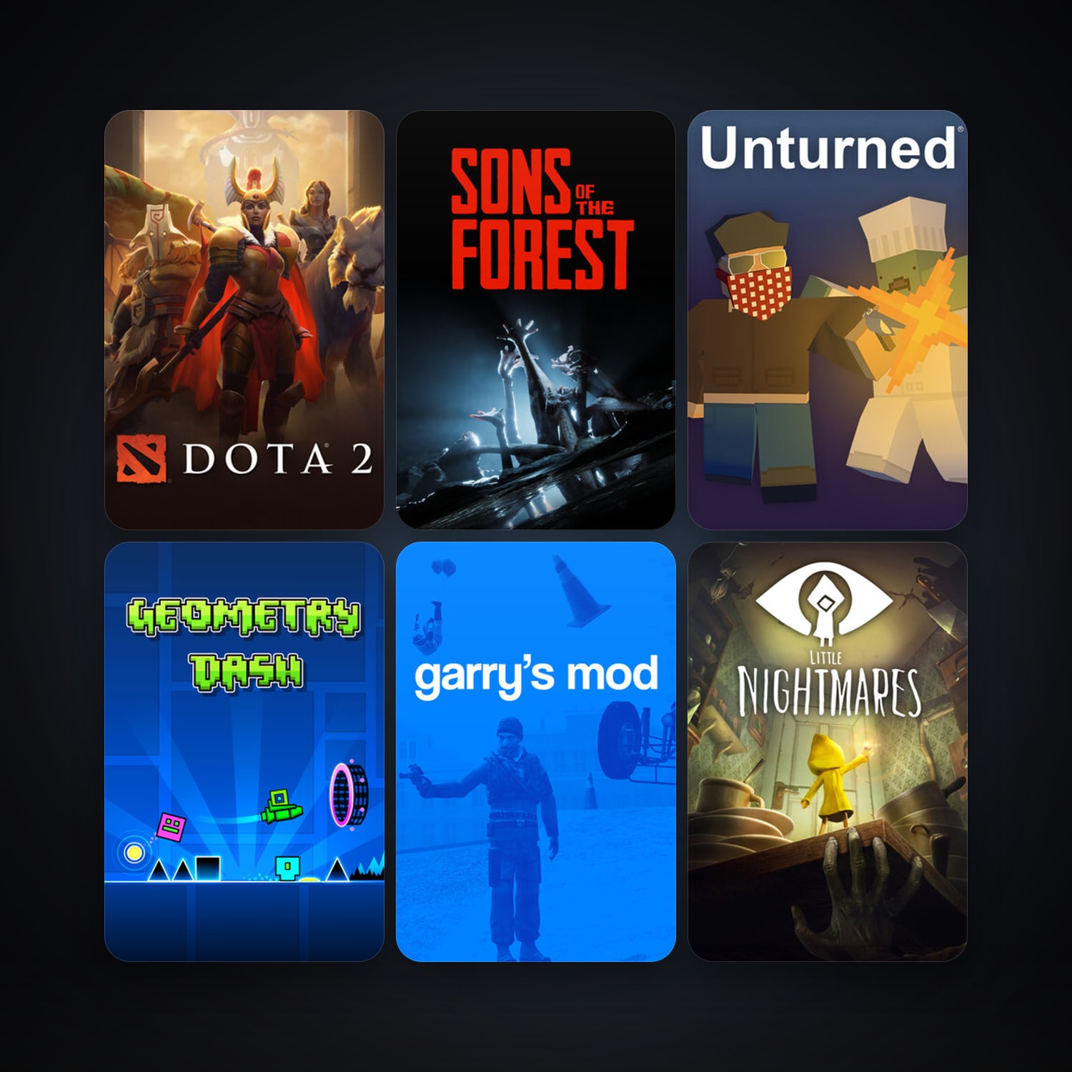 Dota 2 + Garry's Mod, 12 games, clean — HabibiAccounts