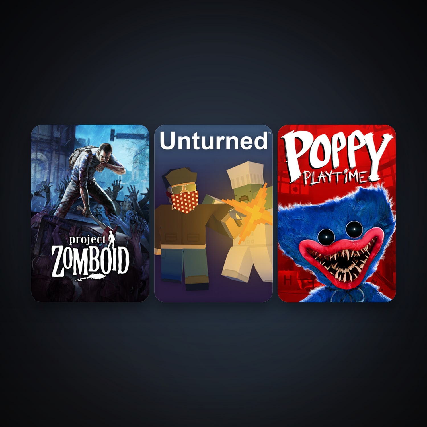 Project Zomboid + Unturned, 4 games, clean — HabibiAccounts