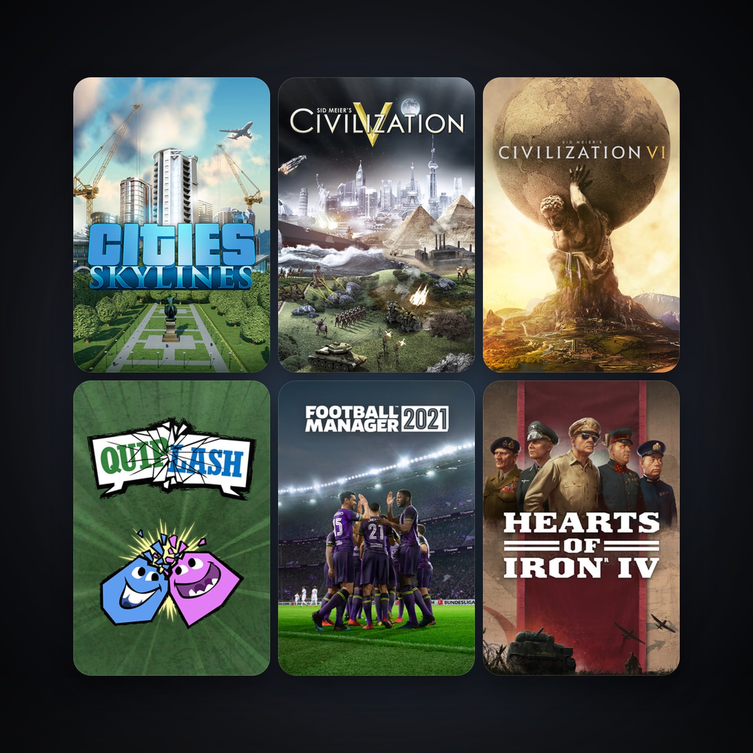 Sid Meier's Civilization V + Grand Theft Auto: Vice City, 12 games, clean — HabibiAccounts