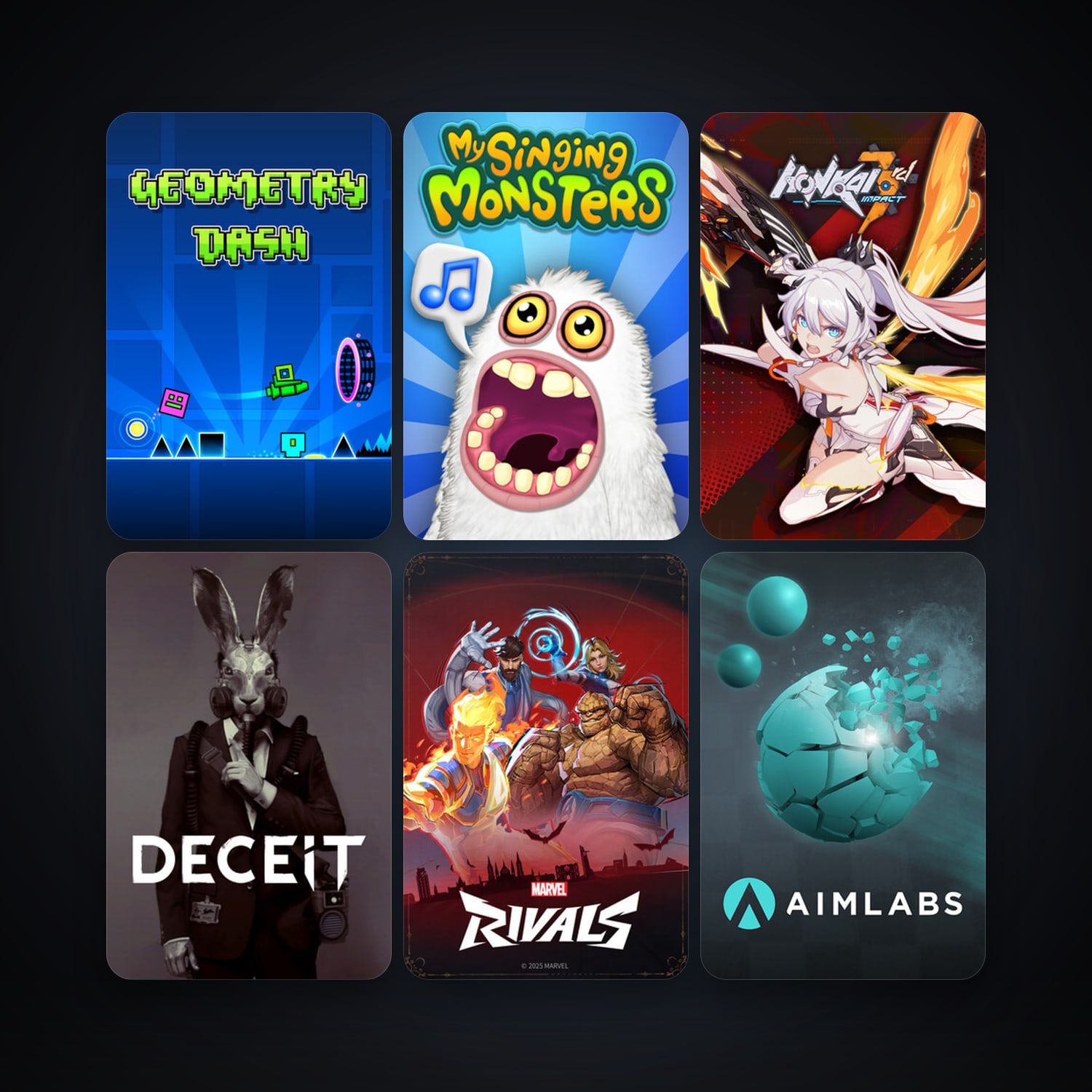 Geometry Dash + Deceit, 8 games, clean — HabibiAccounts
