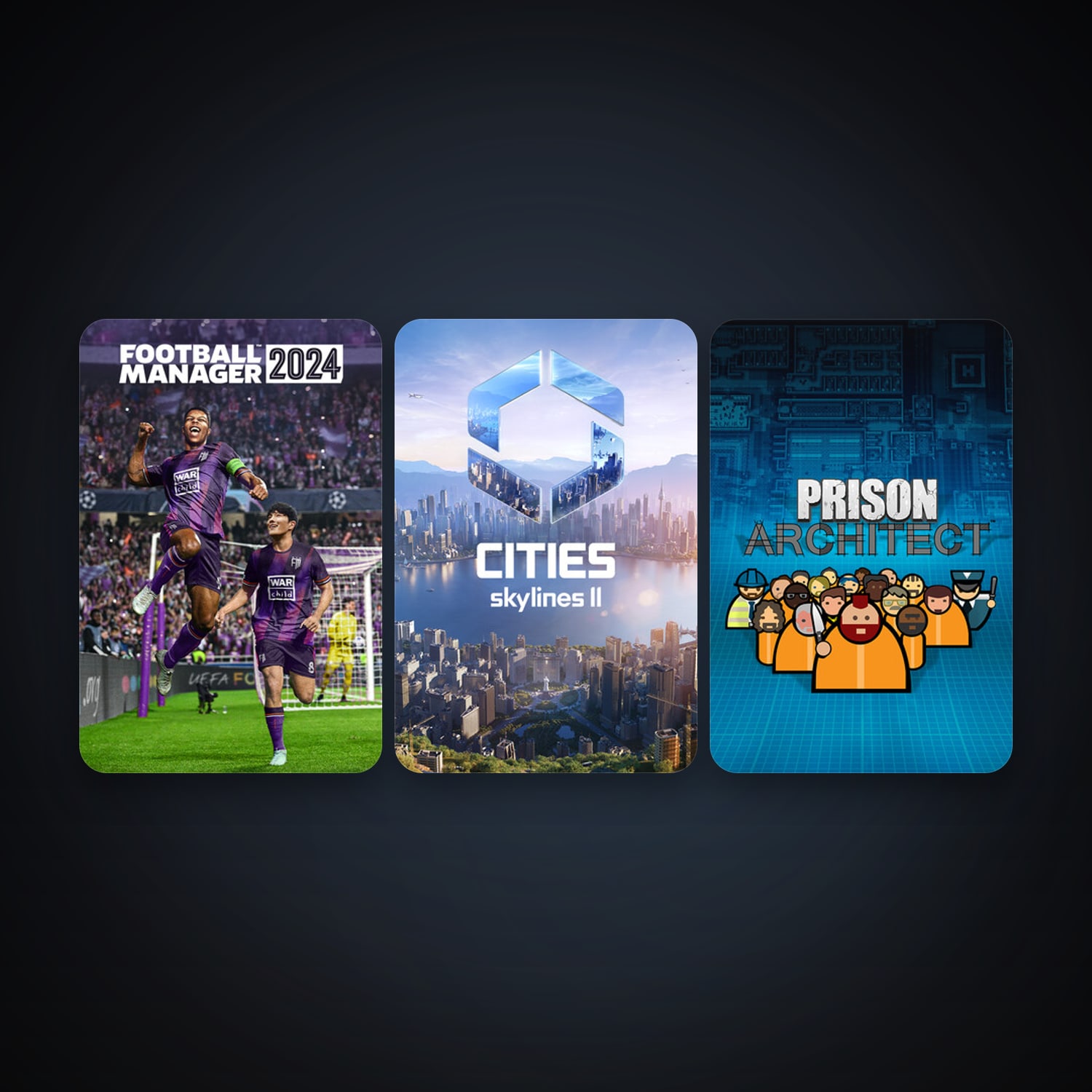 Prison Architect + Cities: Skylines II, 5 games, clean — HabibiAccounts