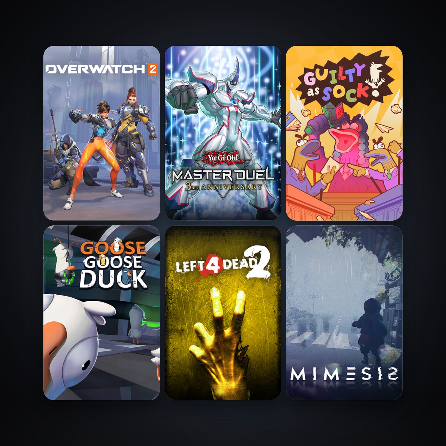 Left 4 Dead 2 + Yu-Gi-Oh! Master Duel, 17 games, clean — HabibiAccounts