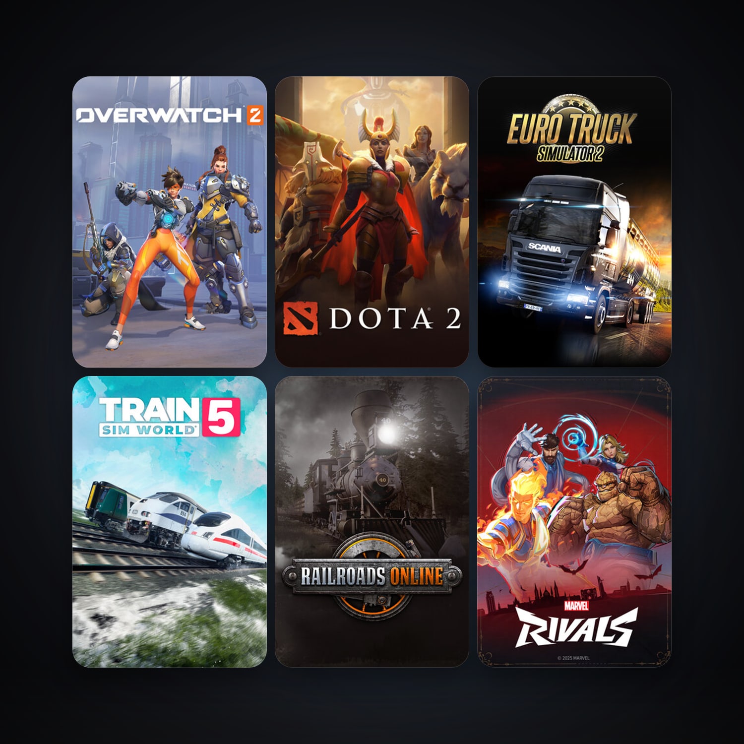 Dota 2 + Euro Truck Simulator 2, 13 games, clean — HabibiAccounts