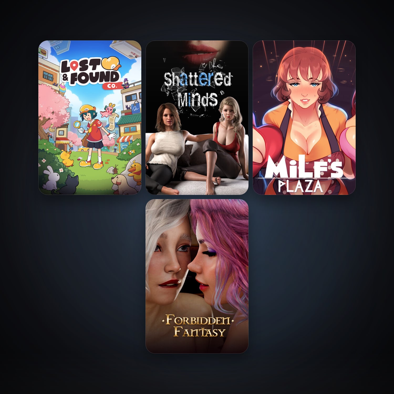 Lost and Found Co. + Forbidden Fantasy, 28 games, clean — HabibiAccounts