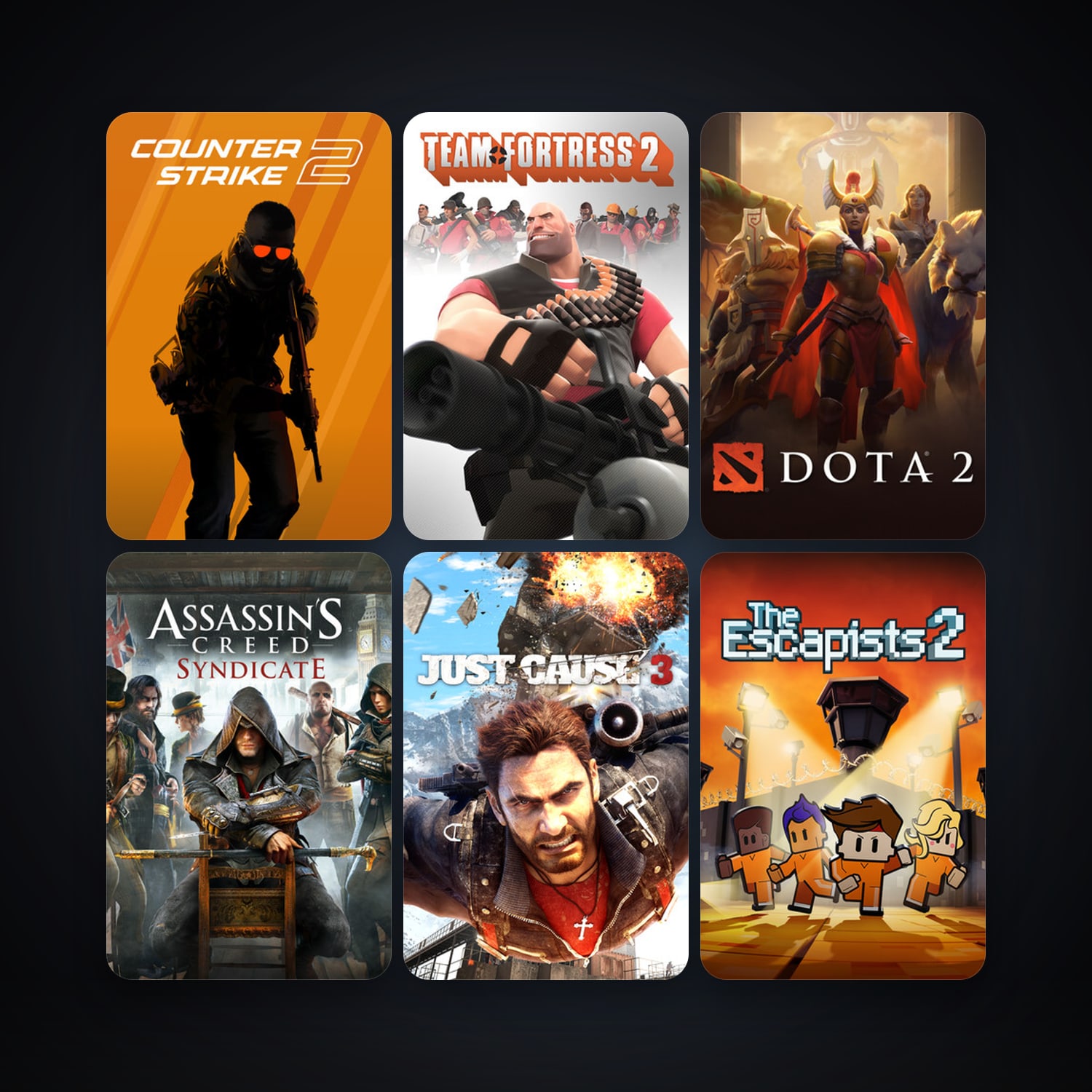 Team Fortress 2 + Dota 2, 41 games, clean — HabibiAccounts