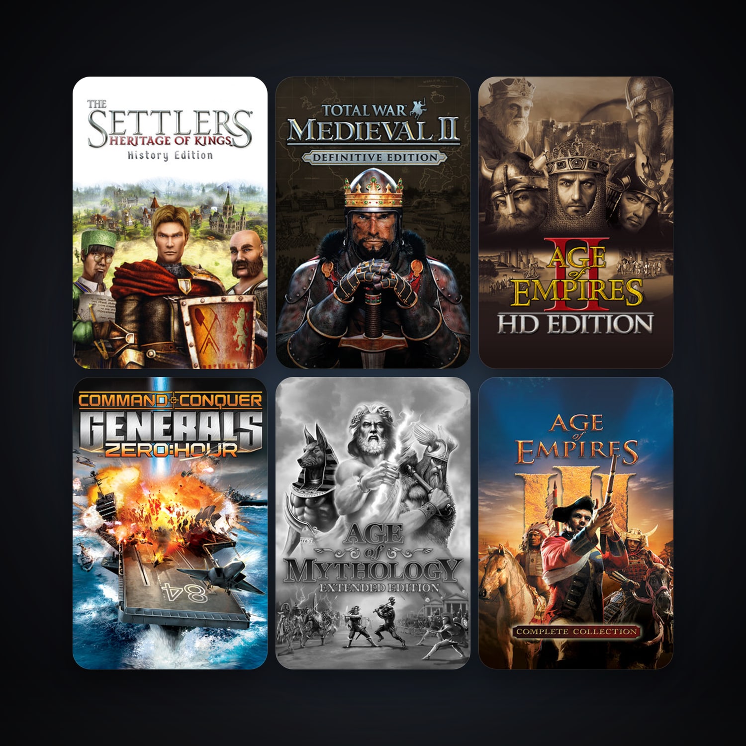 Medieval II: Total War + Command & Conquer: Red Alert 3, 25 games, clean — HabibiAccounts