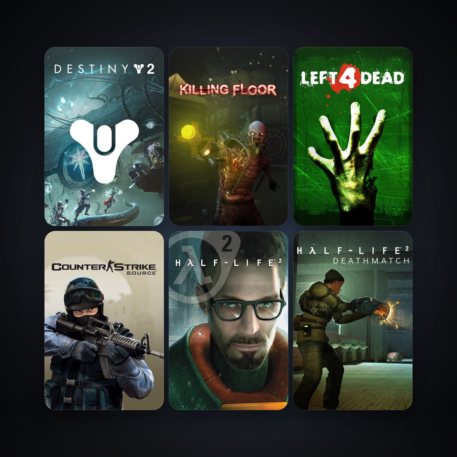 Half-Life 2 + Counter-Strike: Source, 11 games, clean — HabibiAccounts