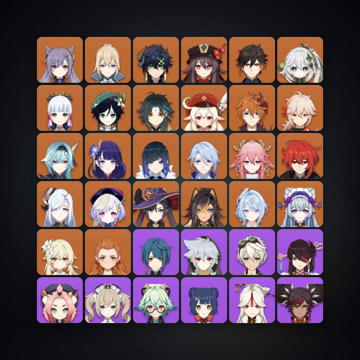 جينشن إمباكت | AR 60 | 68 شخصية | 24× 5★ — HabibiAccounts