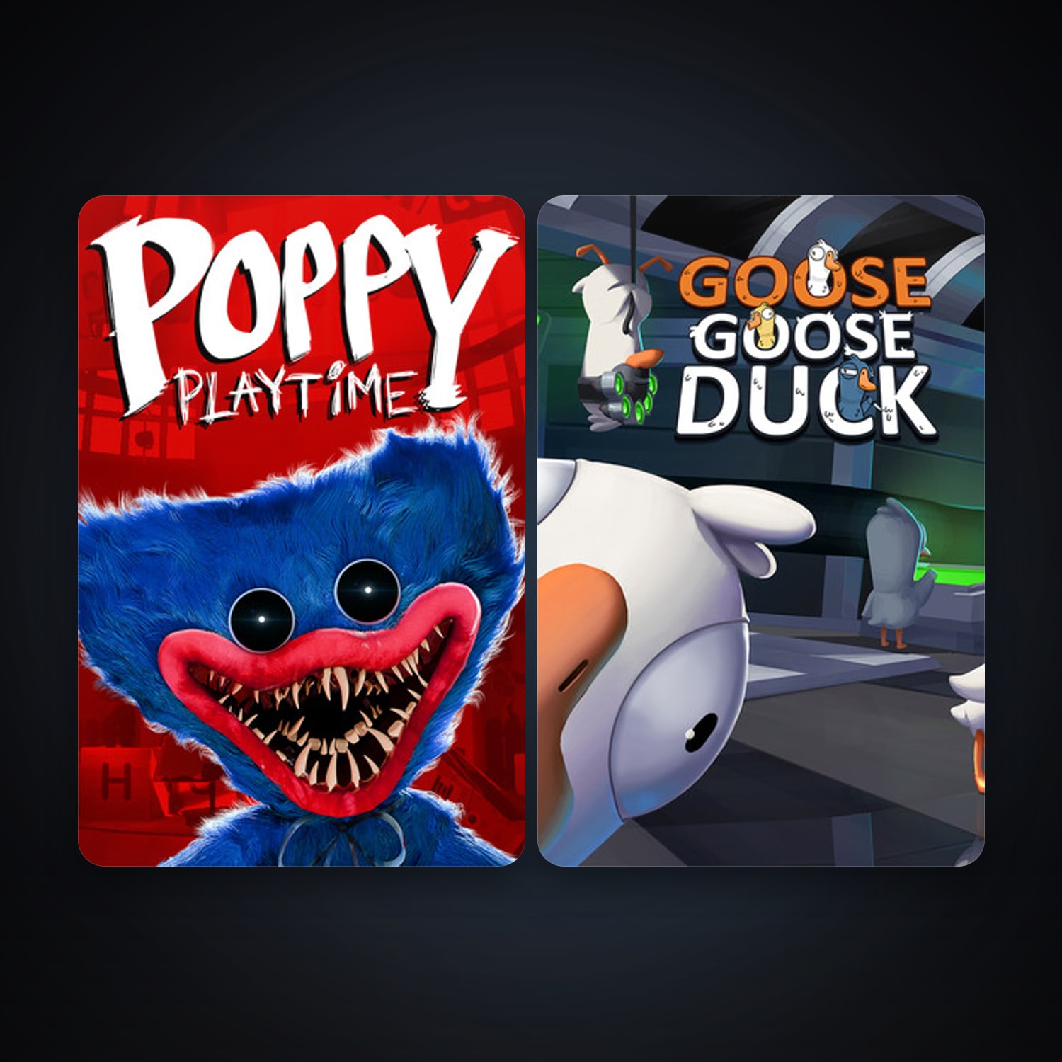 Goose Goose Duck + Poppy Playtime, 4 games, clean — HabibiAccounts