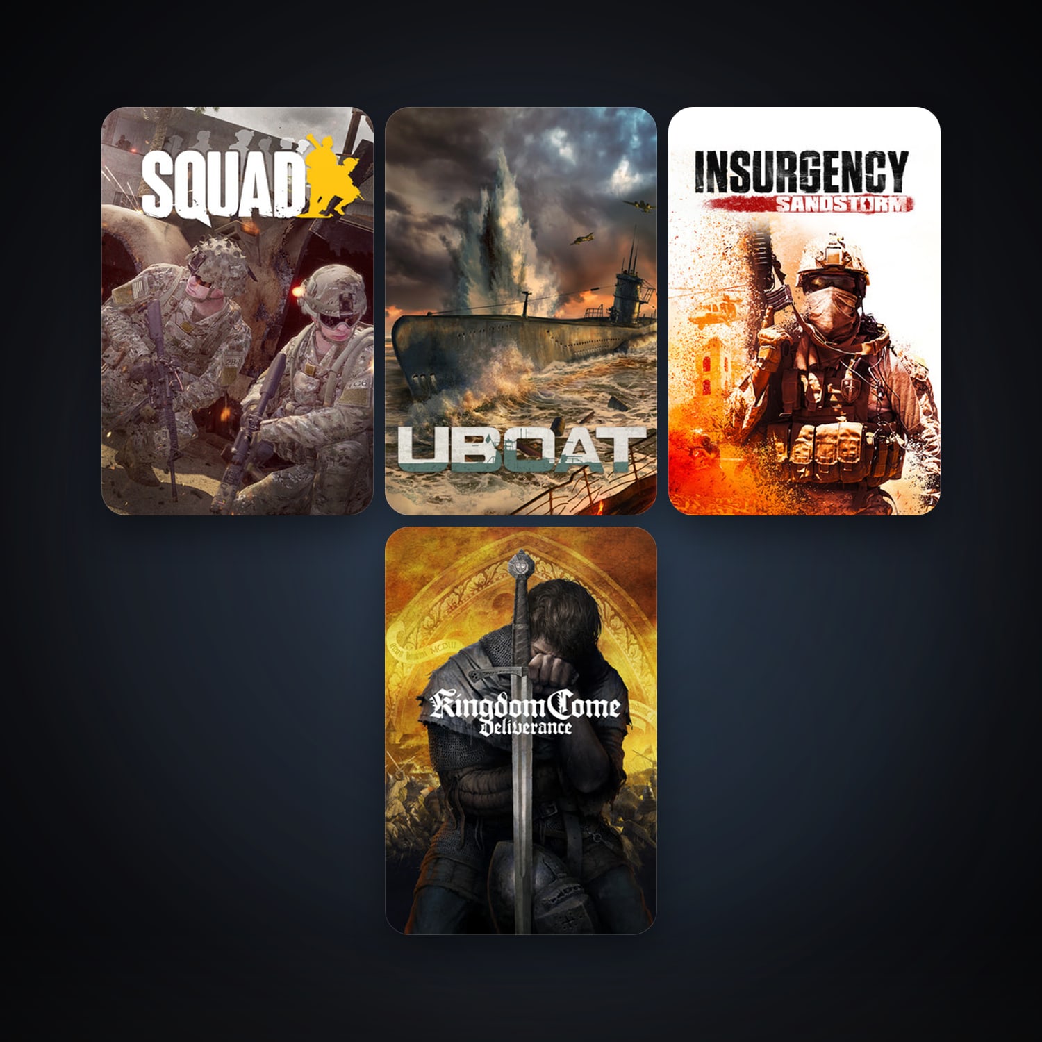 Kingdom Come: Deliverance + Squad, 10 games, clean — HabibiAccounts