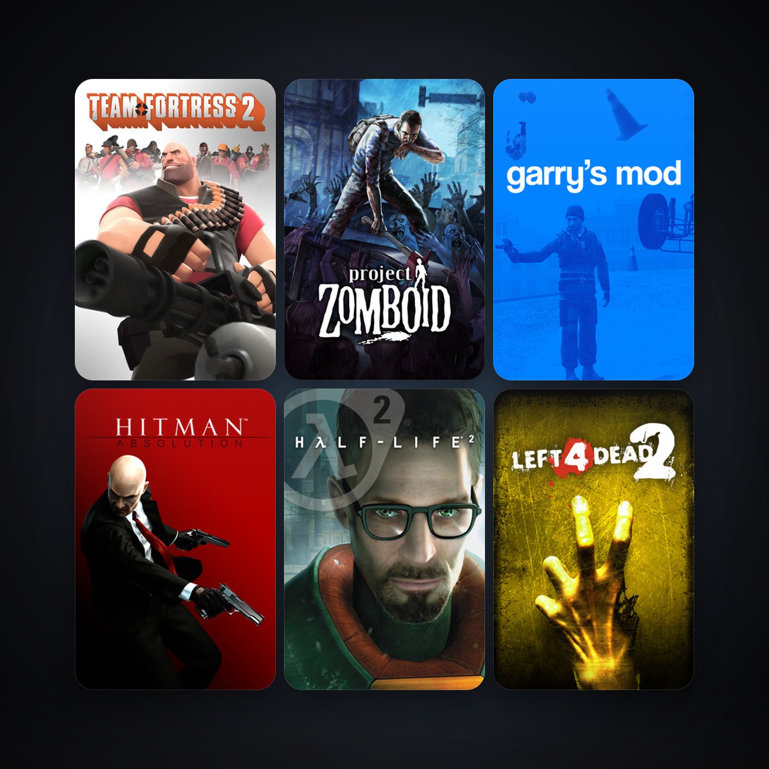 Half-Life 2 + Team Fortress 2, 41 games, Steam 18, clean — HabibiAccounts