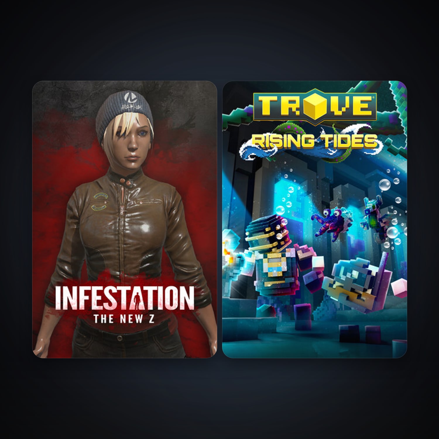 Trove + Infestation: The New Z, 3 games, clean — HabibiAccounts