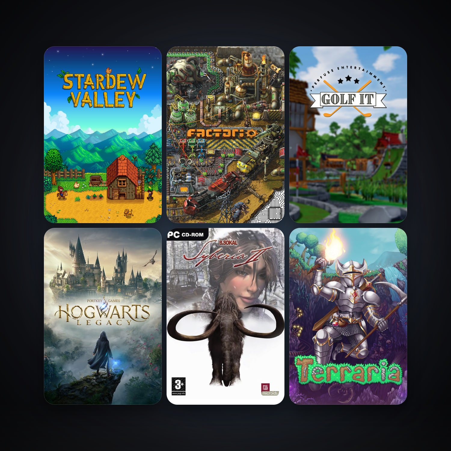 Syberia II + Terraria, 49 games, clean — HabibiAccounts