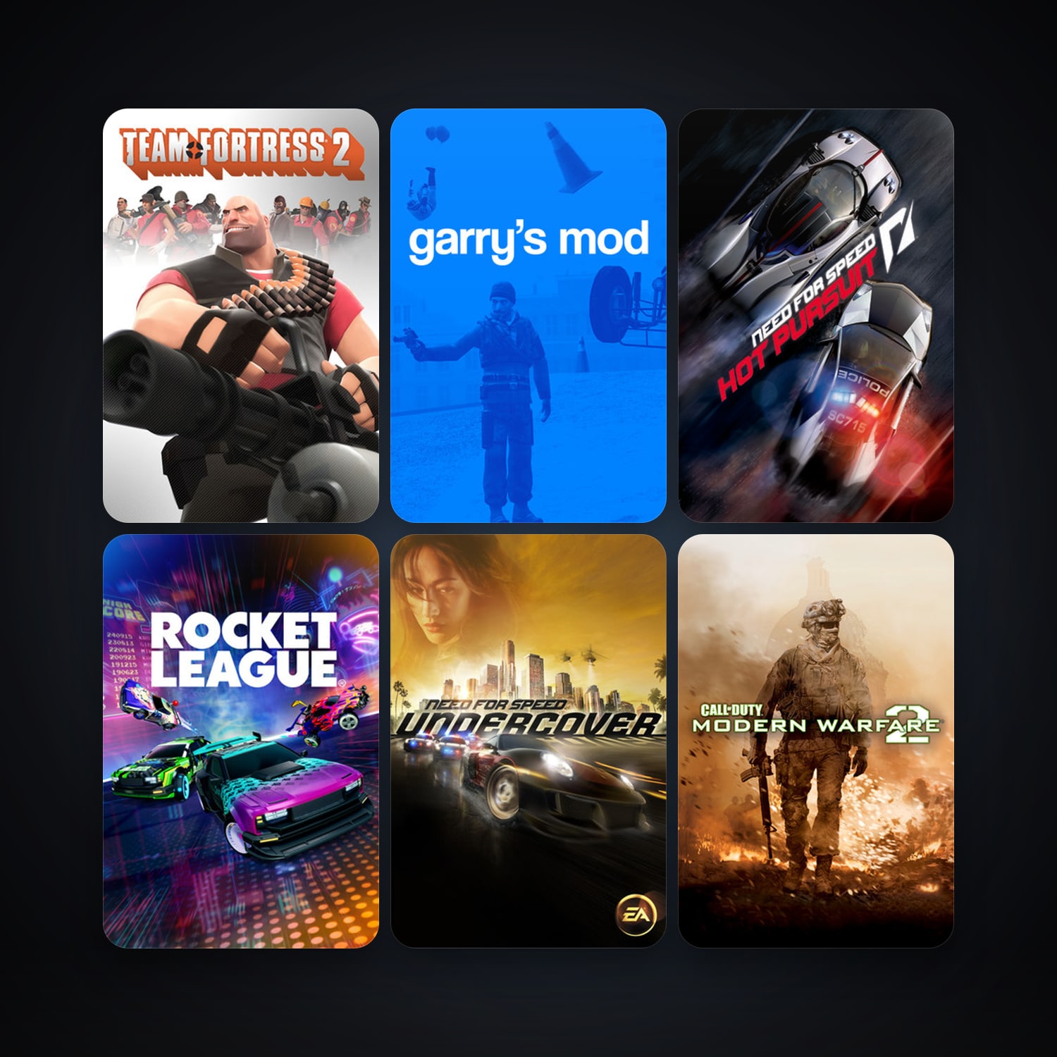 Team Fortress 2 + Garry's Mod, 33 games, Steam 13, clean — HabibiAccounts