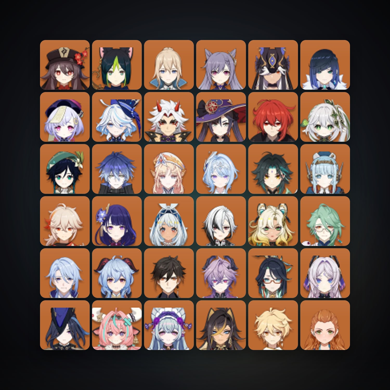 Genshin Impact | AR 60 | 86 Chars | 34× 5★ — Genshin / miHoYo Account — HabibiAccounts