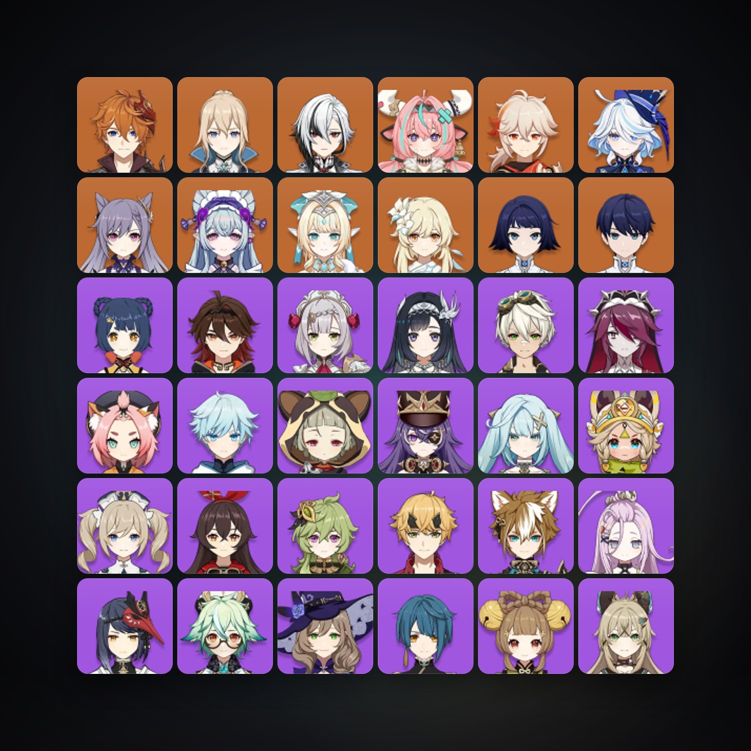 جينشن إمباكت | AR 56 | 46 شخصية | 9× 5★ — HabibiAccounts