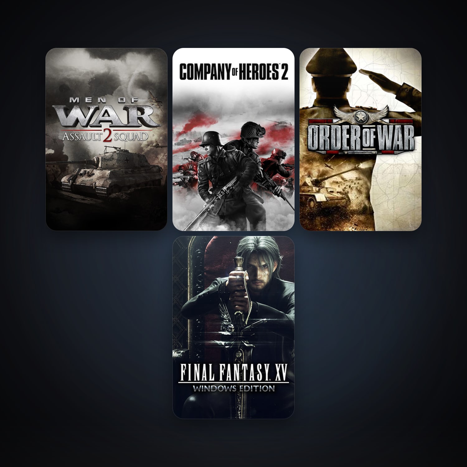 Order of War + Company of Heroes 2, 5 games, clean — HabibiAccounts