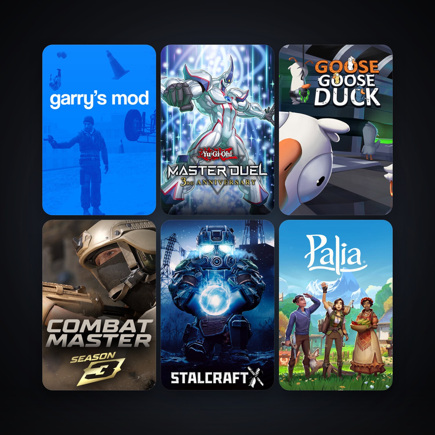 Garry's Mod + Yu-Gi-Oh! Master Duel, 12 games, clean — HabibiAccounts