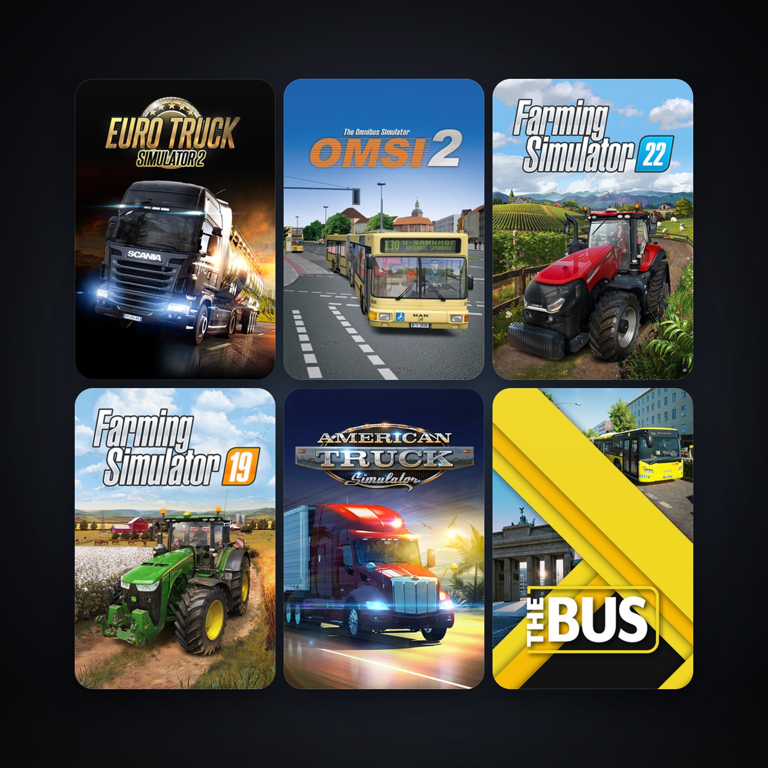 Euro Truck Simulator 2 + OMSI 2: Steam Edition, 12 games, clean — HabibiAccounts