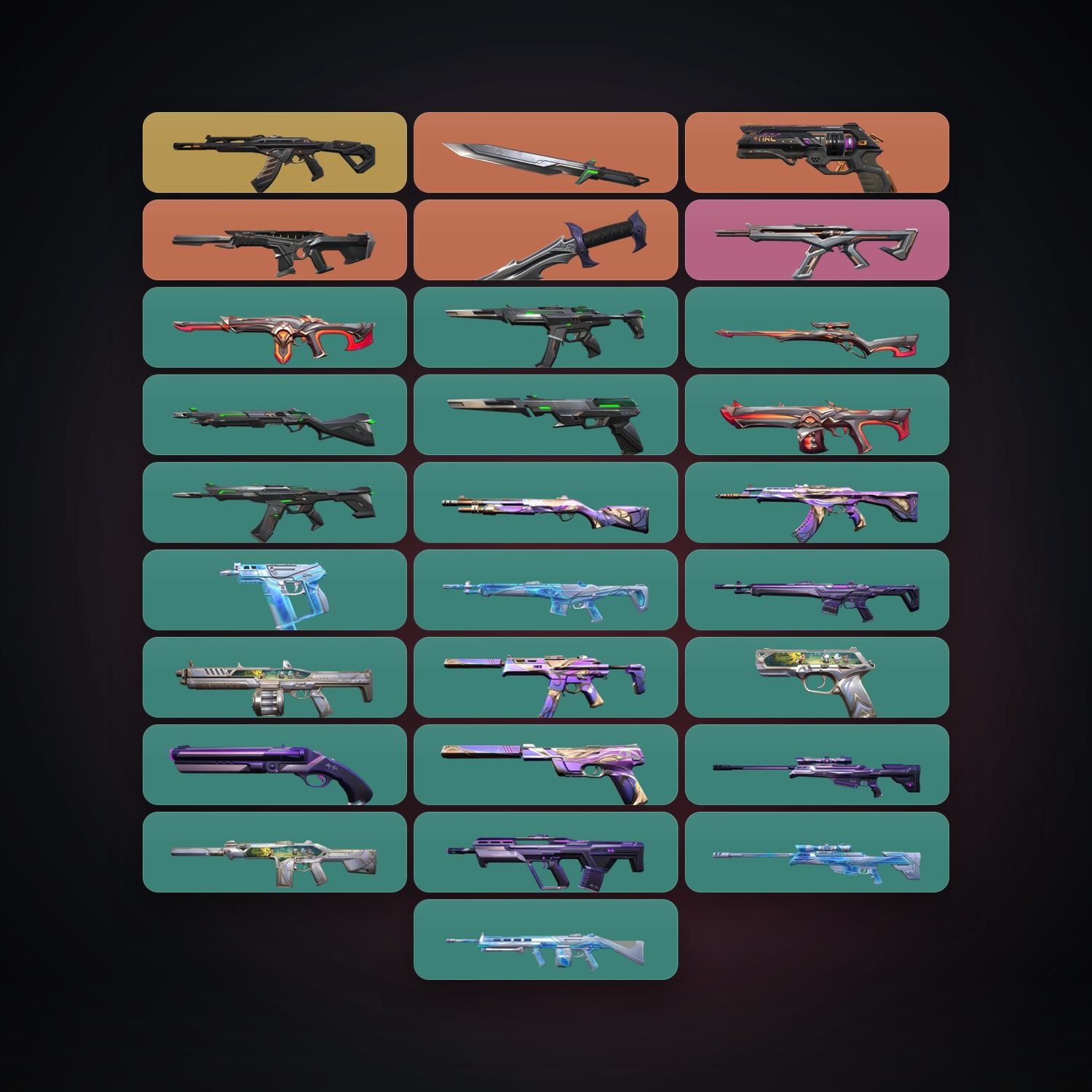 AP Silver 1 locker — 2 knives, 28 skins, lvl 61 — HabibiAccounts