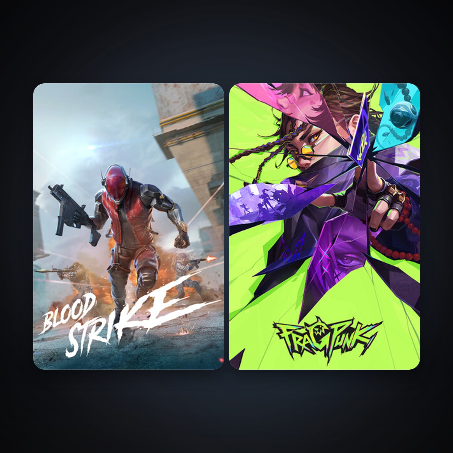 FragPunk + Blood Strike, 2 games, clean — HabibiAccounts