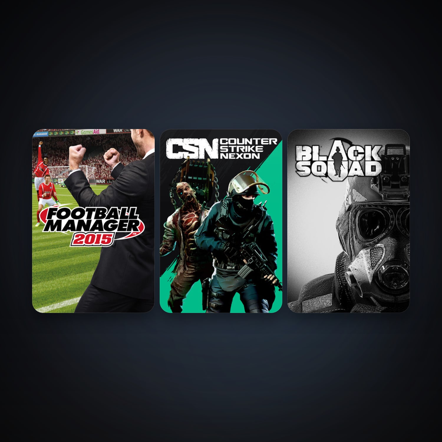 Counter-Strike Nexon: Studio + Football Manager 2015, 6 games, clean — HabibiAccounts