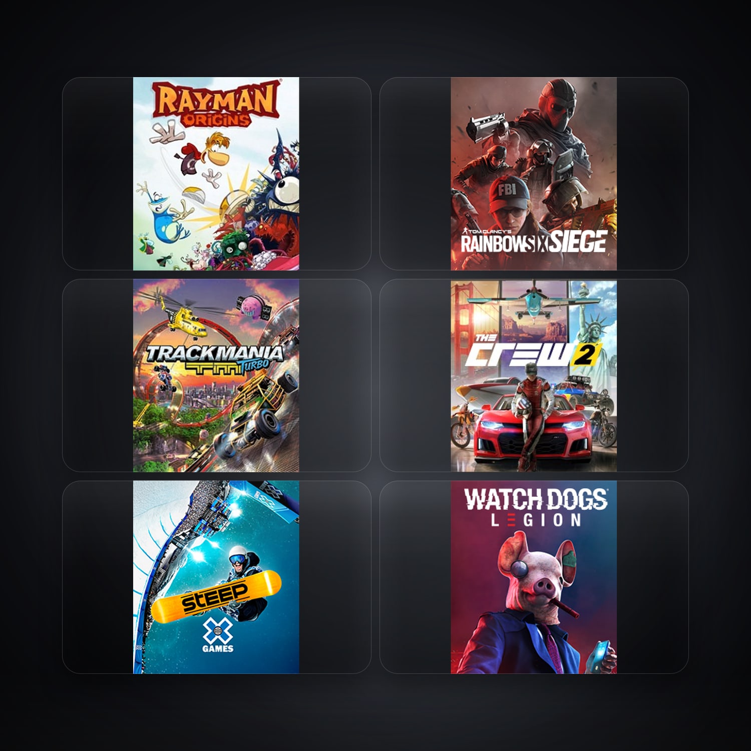 هالحساب يوبيسوفت فيه Rayman Origins وTom Clancy's Rainbow Six Siege، FR، 13 ألعاب — HabibiAccounts