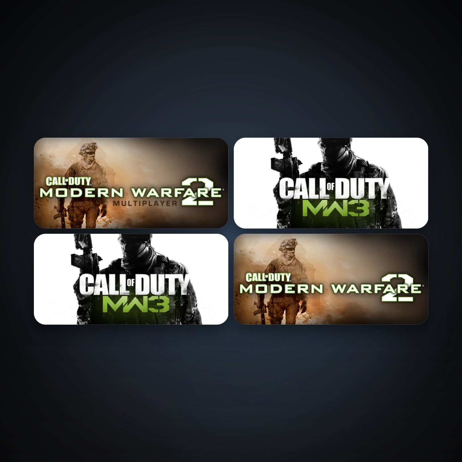 Call of Duty: Modern Warfare 2 (2009) + Call of Duty: Modern Warfare 2 - Multiplayer (2009), 4 games, clean — HabibiAccounts