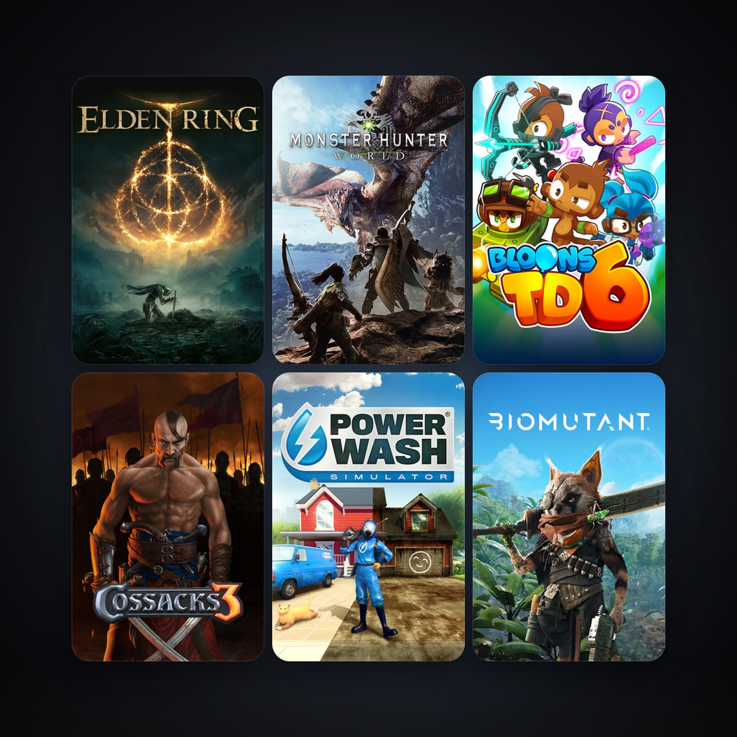 Cossacks 3 + Monster Hunter: World, 78 games, clean — HabibiAccounts