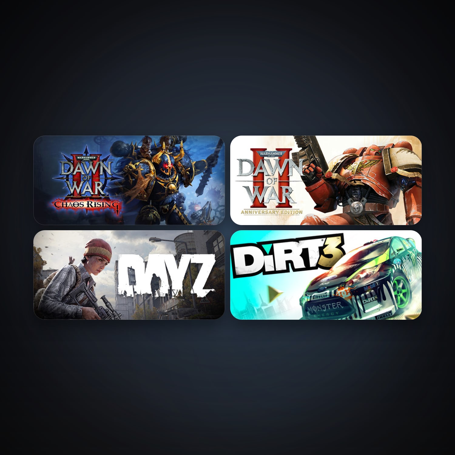 Warhammer 40,000: Dawn of War II + Warhammer 40,000: Dawn of War II Chaos Rising, 8 games, clean — HabibiAccounts